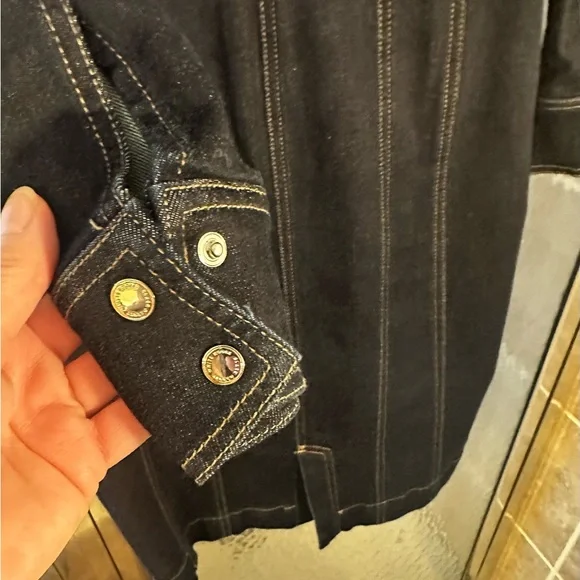 White House Black Market Dark Denim Dress - Picture 7 of 8